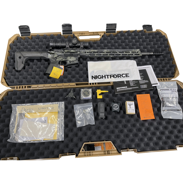 Samonabíjecí puška DDM4 V 7 Pro DARK ACES, puškohled Nightforce 1-8x24 ATACR, 223 Rem., 18"