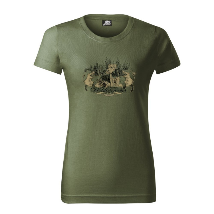 Myslivecké tričko Welsh terierMars &amp; Arms, dámské
