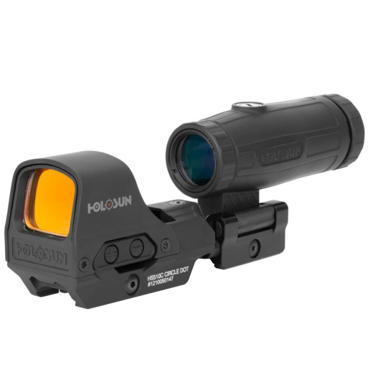 Combo kit  kolimátor HE510C GR + zvětšovací modul HM3X, Holosun