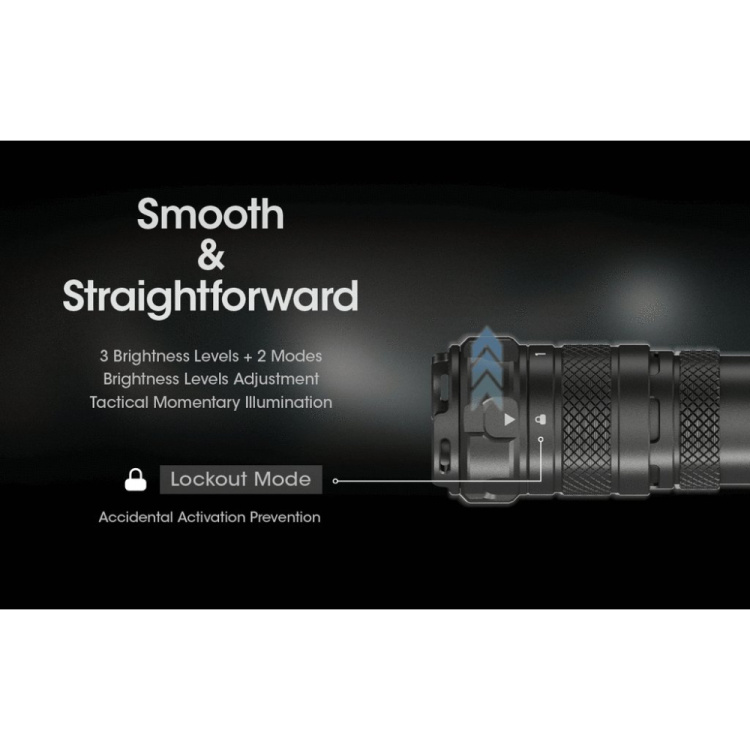 Taktická LED svítilna s rotačním kruhem SRT6i, 2100 lm, Nitecore