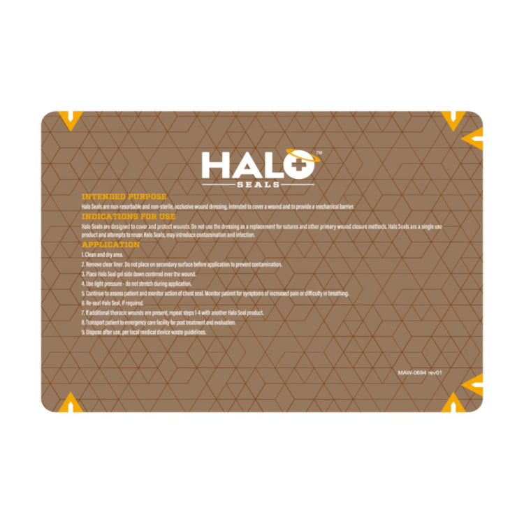 Hrudní krytí HALO Seal IFAK, 2ks/bal, bez ventilu