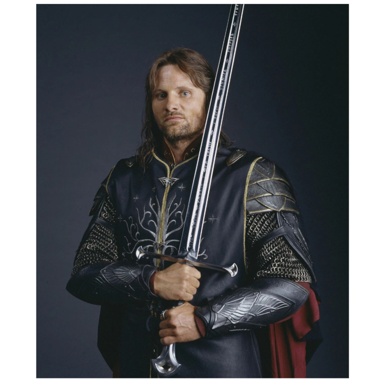 Meč Lord of the Rings, Andúril, Narsil, Aragorn, pochva