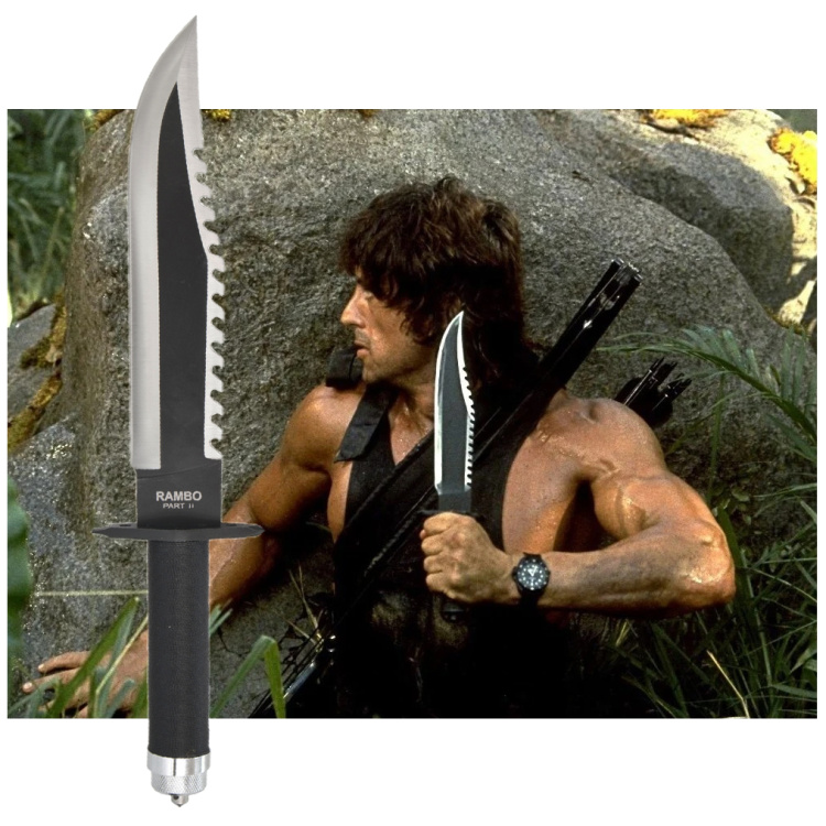 Nůž Rambo First Blood part 2, pouzdro, SCK