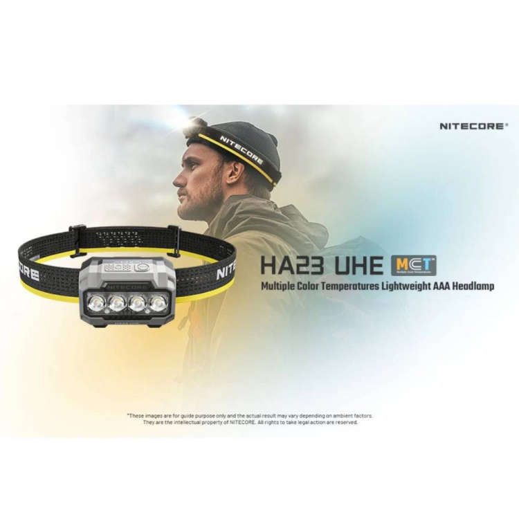 Čelovka HA23 UHE, 600lm, Nitecore