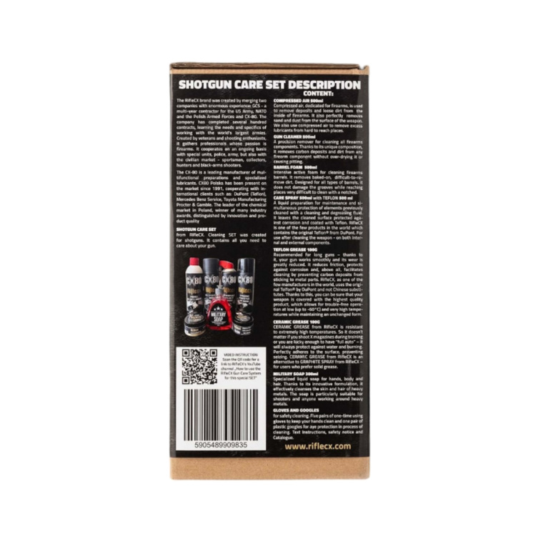 Sada na čištění brokovnic Shotgun Care Set, Riflecx