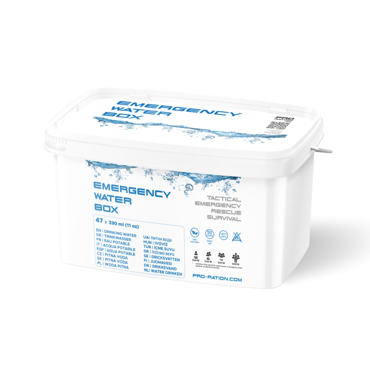 Emergency water BOX, PRO-RATION - Emergency water BOX, Adventure Menu