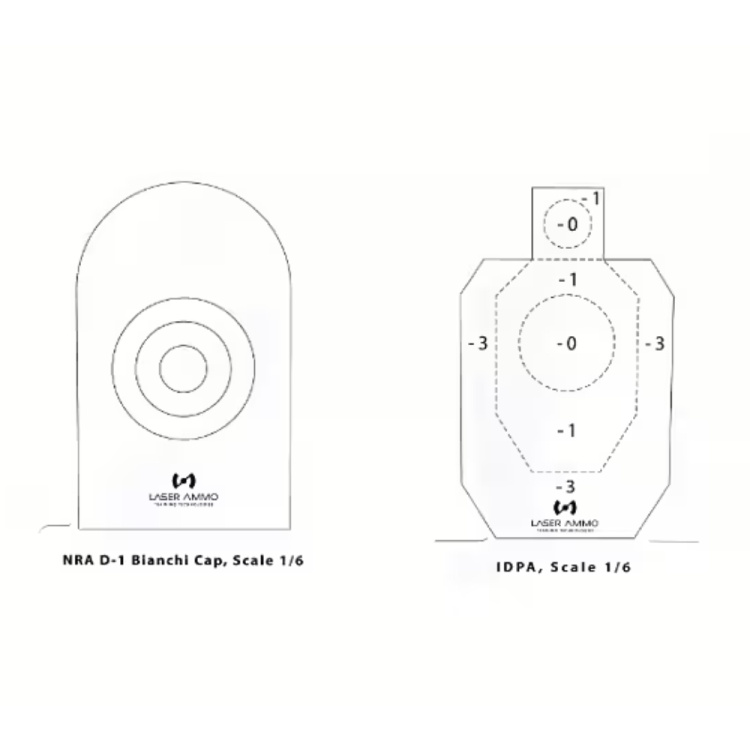 Reflexní terče pro soutěžní střelbu I-MTTS, 25 ks, Laser Ammo