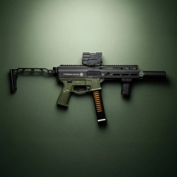 Airsoftový samopal GP STRIBOG SP10A3 Charlie Upgrade, Delta Armory