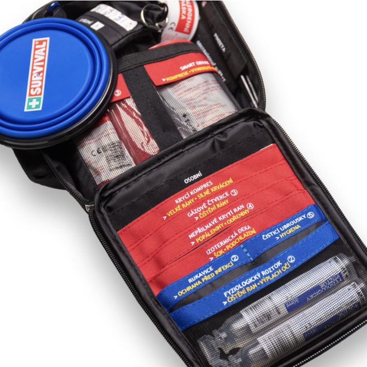 Lékárnička First Aid Kit Pet pro pohyb se psem, Survival