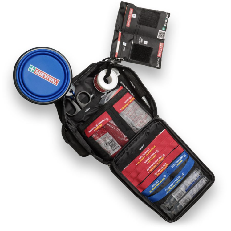 Lékárnička First Aid Kit Pet pro pohyb se psem, Survival