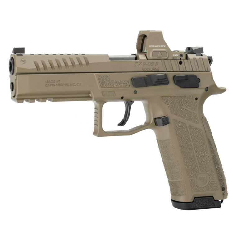 Pistole CZ P-09 NOCTURNE, 9 mm Luger, FDE