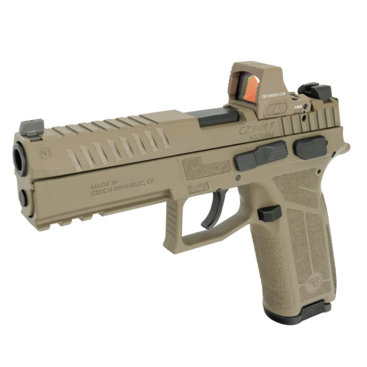 Pistole CZ P-09 NOCTURNE, 9 mm Luger, FDE