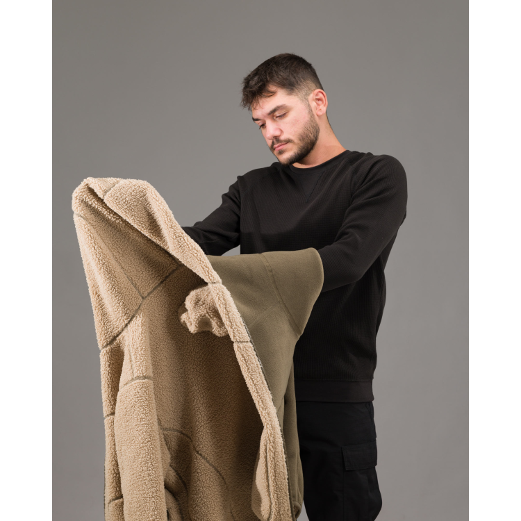 Bunda Ianos Sherpa 2-in-1 Reversible Fleece Jacket, Pentagon