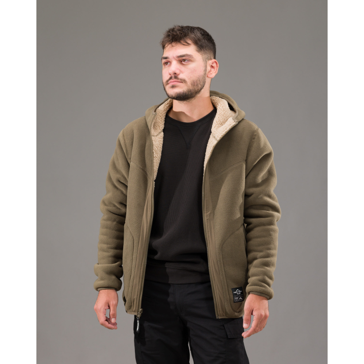 Bunda Ianos Sherpa 2-in-1 Reversible Fleece Jacket, Pentagon