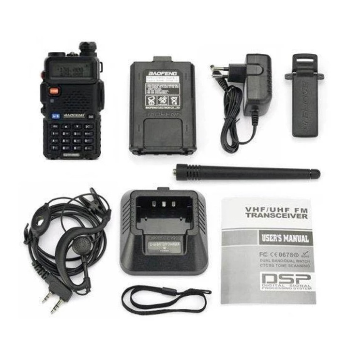 Vysílačka UV-5R 8W (VHF,UHF), Baofeng, Černá
