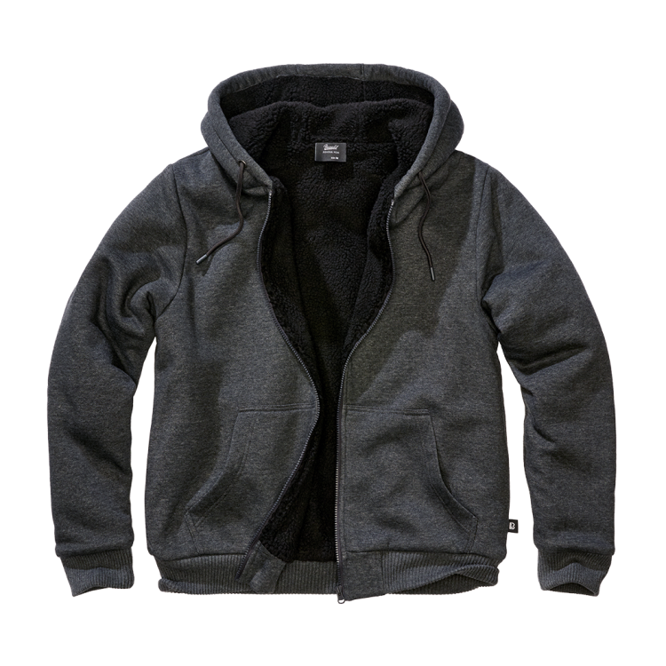 Mikina Sweatjacket Teddylining, Brandit