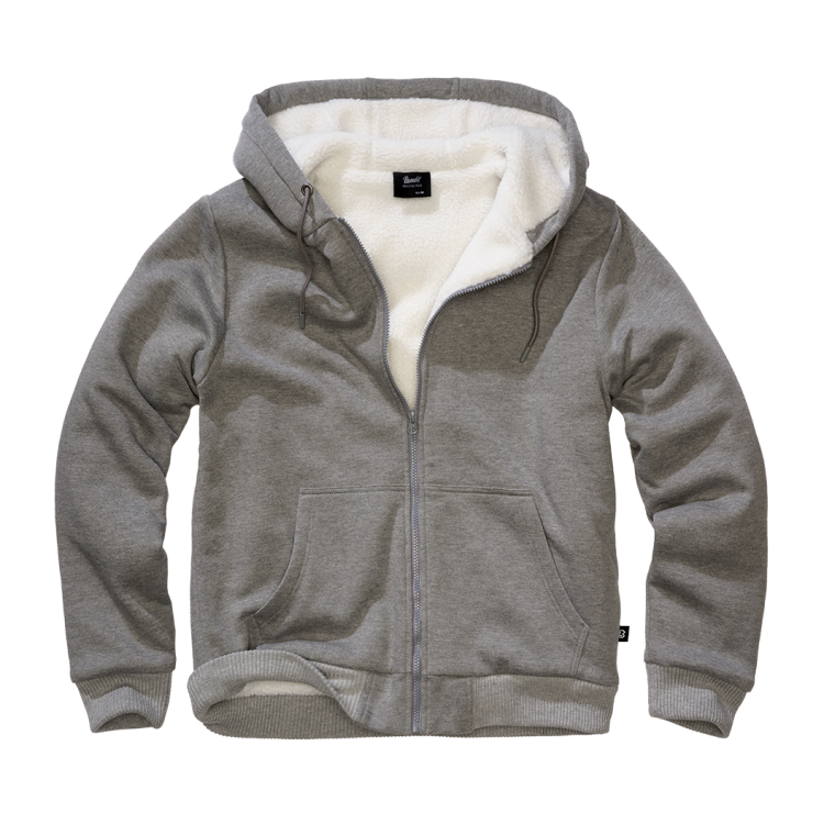 Mikina Sweatjacket Teddylining, Brandit