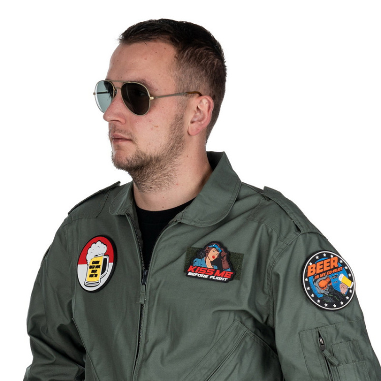 3D PVC nášivka "Beer is my Co-pilot", 101 INC