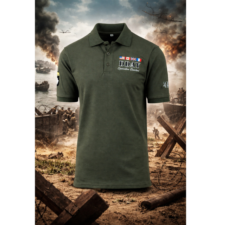 Tričko polo D-Day 1944, Fostex Garments