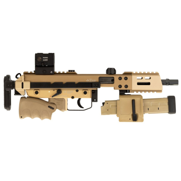 Samonabíjecí puška B&amp;T KH9 Covert, 9 mm Luger, 6", Coyote Tan