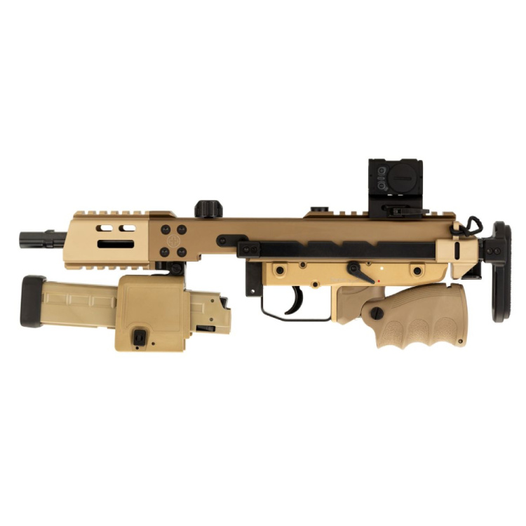 Samonabíjecí puška B&amp;T KH9 Covert, 9 mm Luger, 6", Coyote Tan