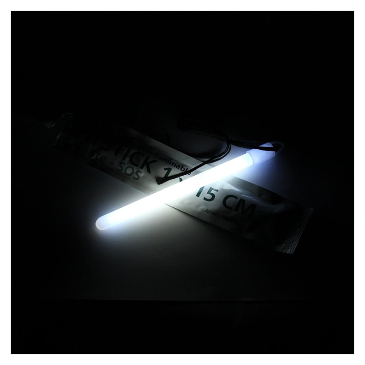 Svíticí tyčinka Lightstick, 1 x 15 cm, 30 min, ultra bílá, Mil-Tec