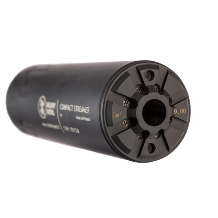 Tlumič Compact Baffle Streamer, 5/8" x 24 UNEF, Silent Steel