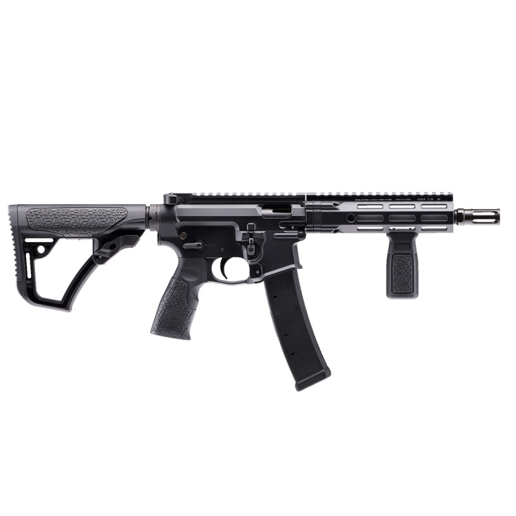 Samonabíjecí pistole DDPCC SBR 8,3", pažba Maxim Defense, cal. 9 mm Luger, Daniel Defense