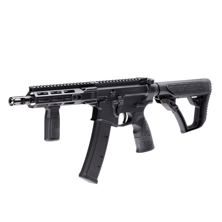 Samonabíjecí pistole DDPCC SBR 8,3", pažba Maxim Defense, cal. 9 mm Luger, Daniel Defense