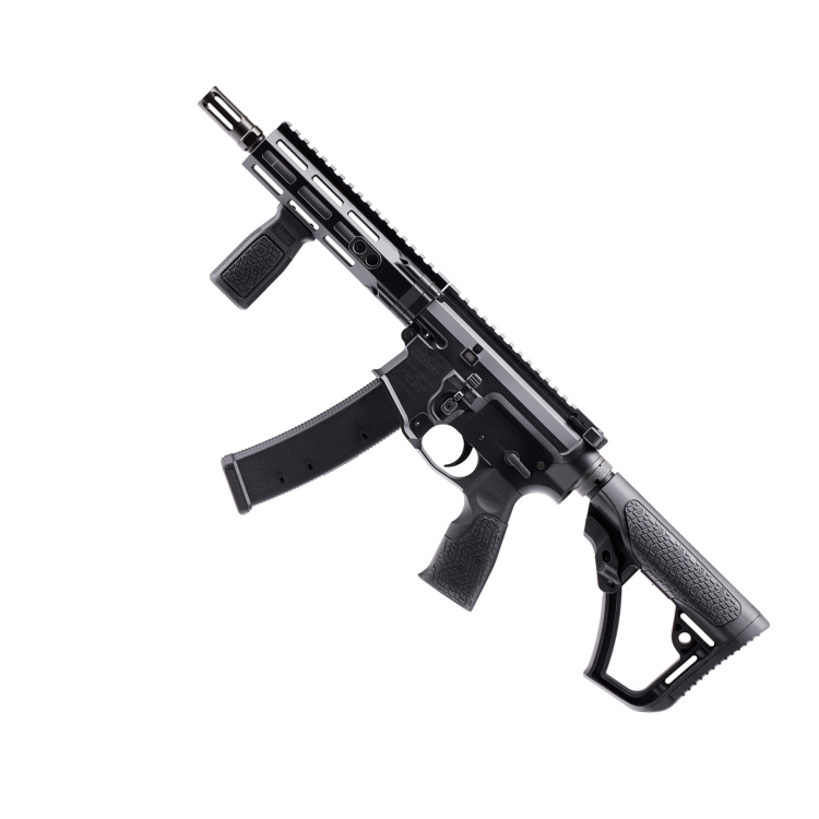 Samonabíjecí pistole DDPCC SBR 8,3", pažba Maxim Defense, cal. 9 mm Luger, Daniel Defense