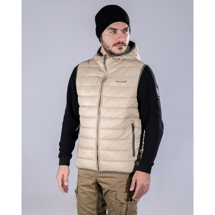 Vesta Aurora 2.0 Puffer Hooded Vest, Pentagon