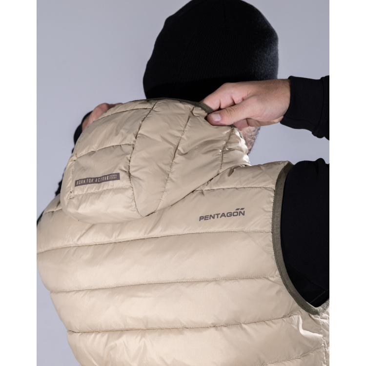 Vesta Aurora 2.0 Puffer Hooded Vest, Pentagon