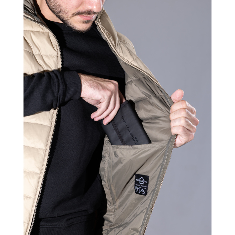 Vesta Aurora 2.0 Puffer Hooded Vest, Pentagon