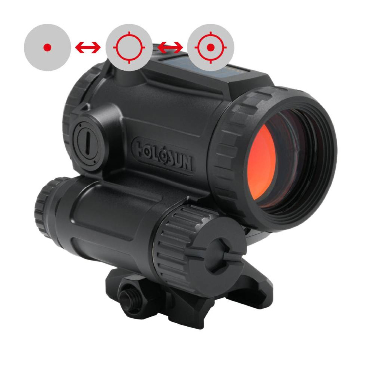 Uzavřený kolimátor ARO EVO DUAL, zelený a IR laser, Holosun