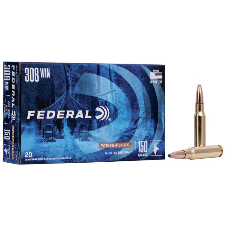 Náboj kulový Power Shok, .308 Win., 180GR (11,6g), Federal