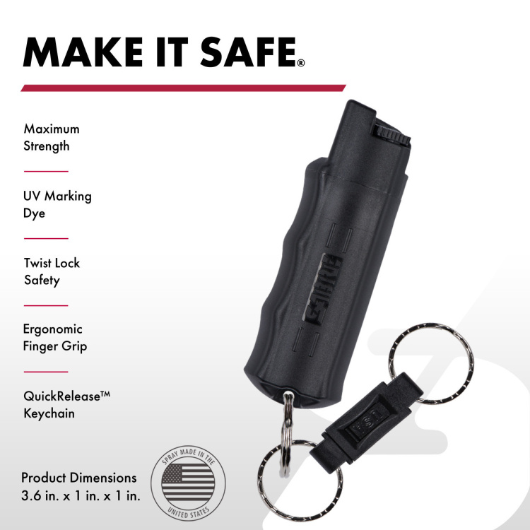 Pepřový sprej HardCase Quick Release, Sabre Red