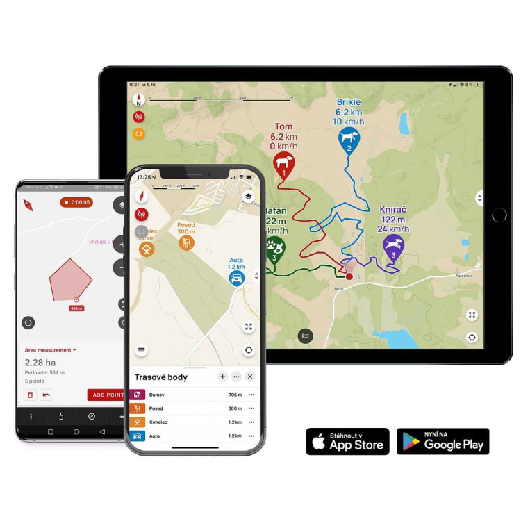 Vyhledávací zařízení pro psy DOG GPS X30B, lokalizace až 13 psů, Dog Trace - Vyhledávací zařízení se zvukovým lokátorem pro psy DOG GPS X30B