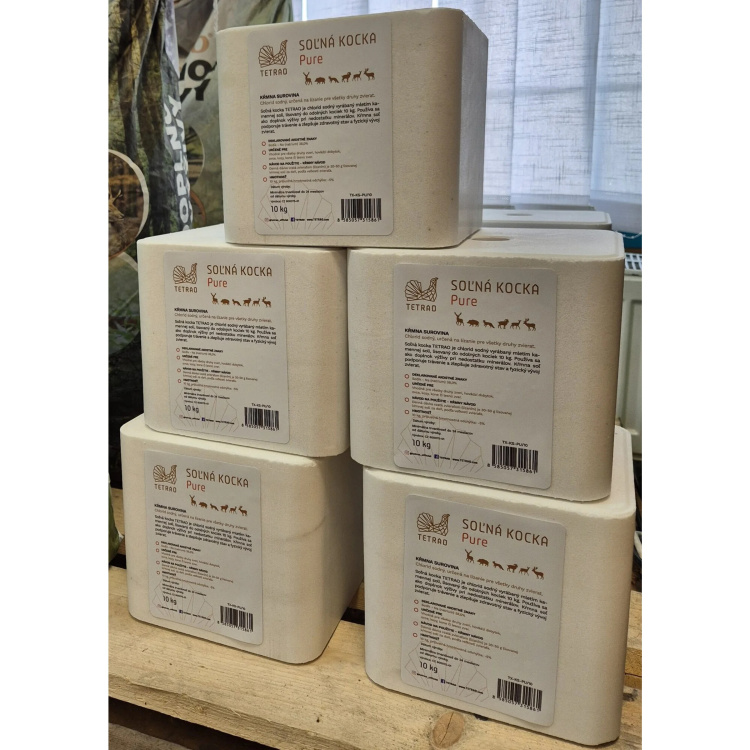 Solná kostka Pure, 10 kg, Tetrao - Solná kostka Pure, 10 kg, Tetrao