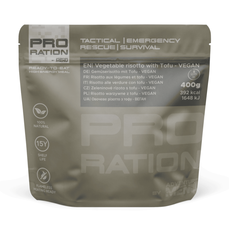 Zeleninové rizoto s tofu, PRO-RATION, 400g - Zeleninové rizoto s tofu, PRO-RATION