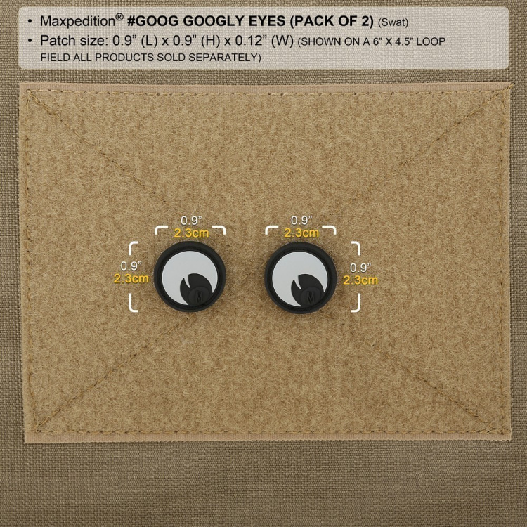 Nášivka Maxpedition Googly Eyes Patch - Set of 2