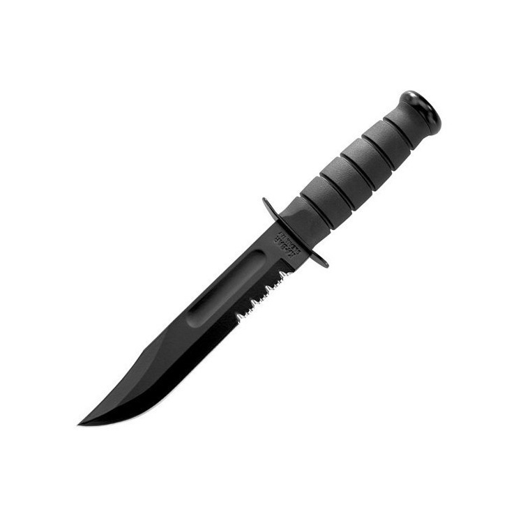 Nůž KA-BAR Black Figthing / Utility, zoubkovaná čepel, pouzdro Kydex - Nůž KA-BAR Black Figthing / Utility, zoubkovaná čepel, pouzdro Kydex
