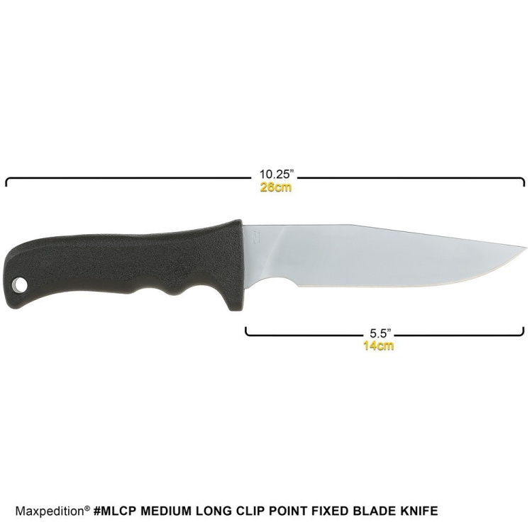 Nůž Maxpedition Medium Short Clip Point , kombinované ostří