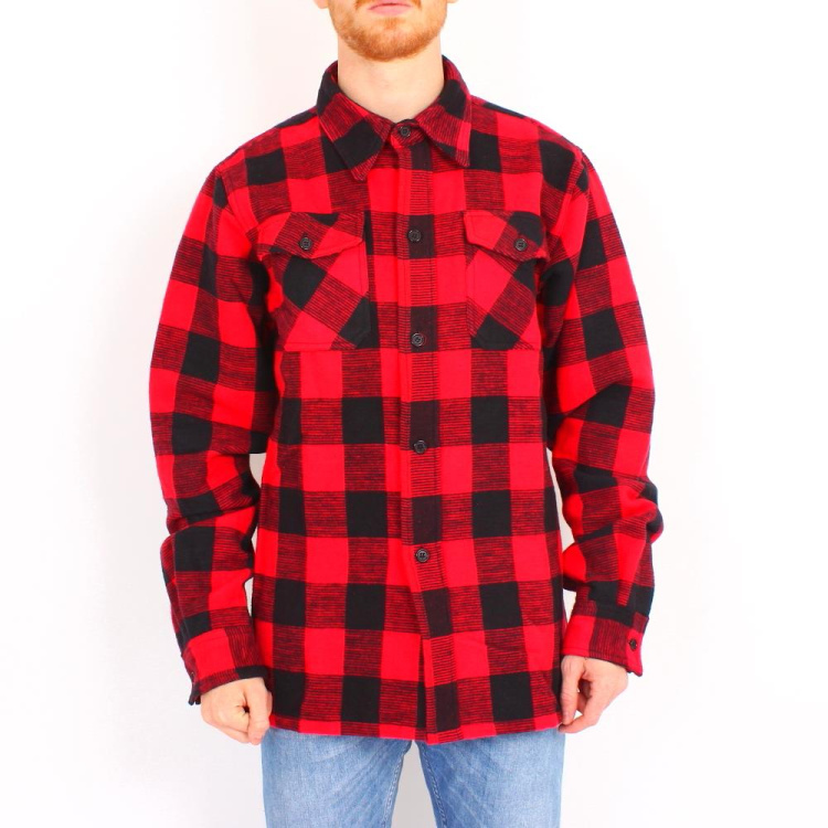 Pánská dřevorubecká košile, Mil-Tec, černočervená