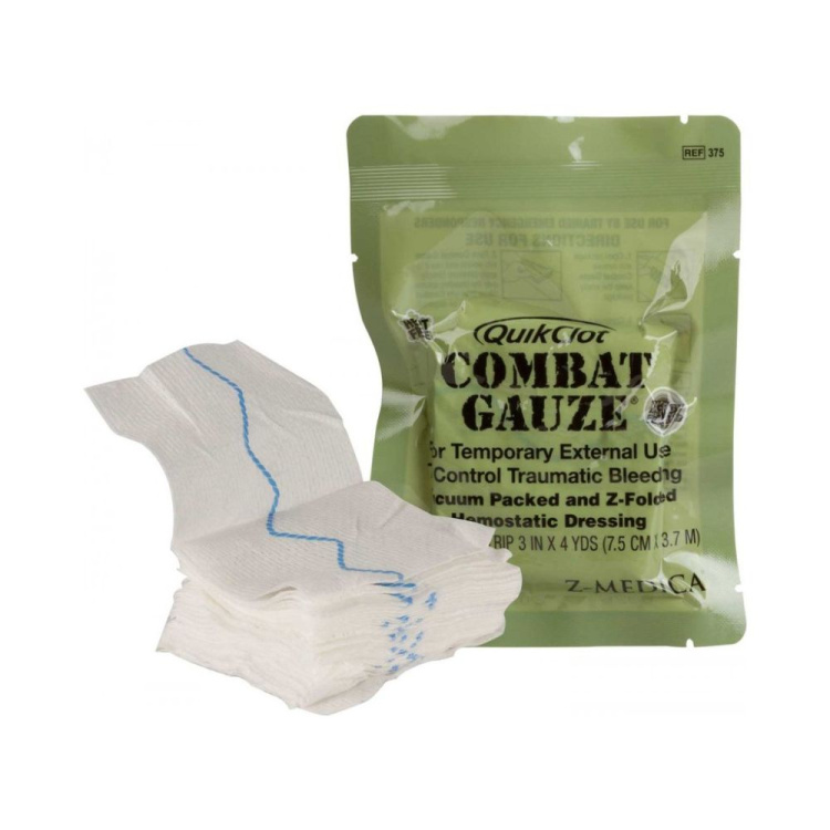 Bojová gáza QuikClot®  Z-Fold s homeostatikem, skládaná, Z-MEDICA
