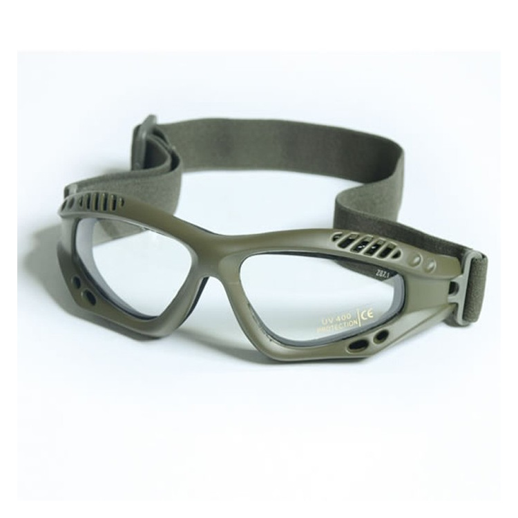 Brýle Commando Air Pro, olivové, čiré, Mil-Tec