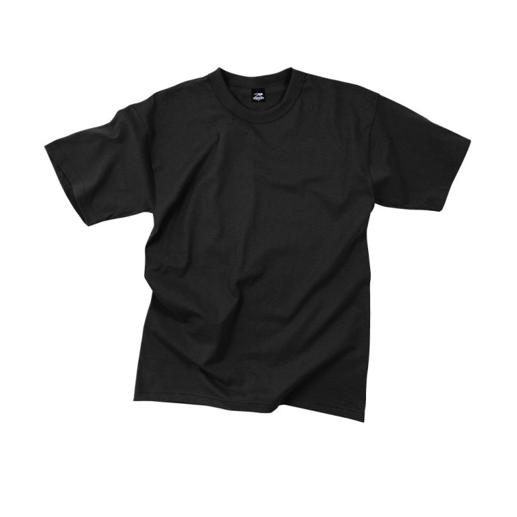 Pánské bavlněné tričko, černé, Rothco - Triko Rothco, černá