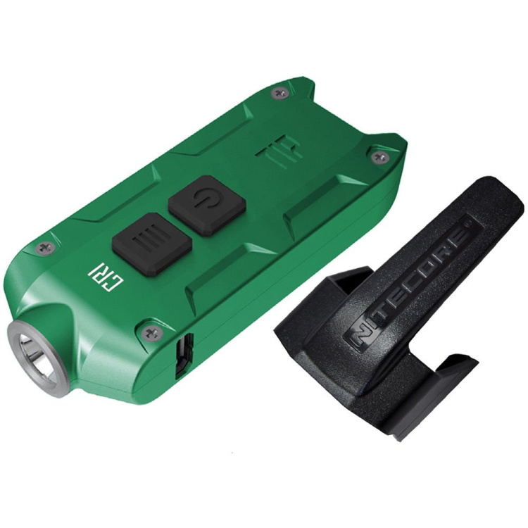 TIP nabíjecí kapsní svítilna 360 lm - zelená s klipem