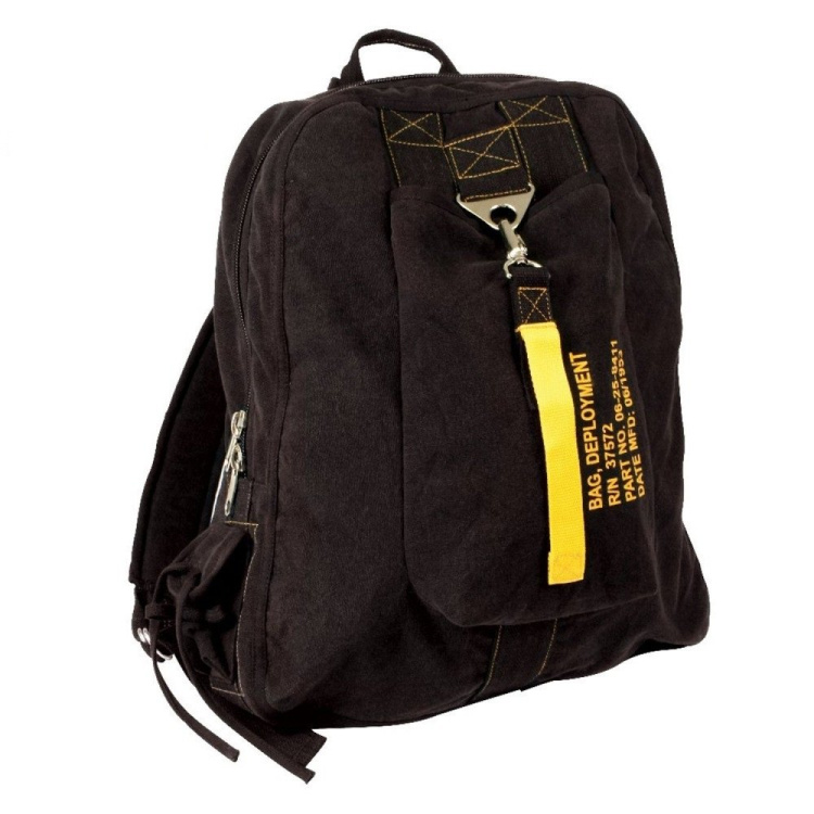 Plátěný batoh Flight Bag, Rothco, Černý