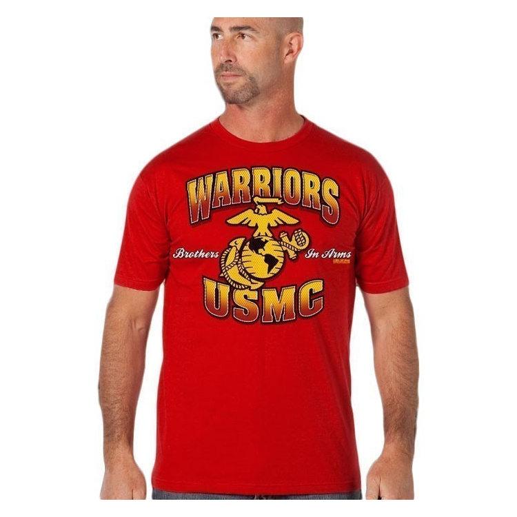 Triko 7.62 USMC Warriors, červené