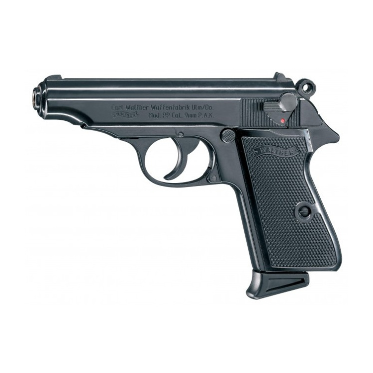 Plynová pistole Walther PP, 9 mm, černá, Umarex